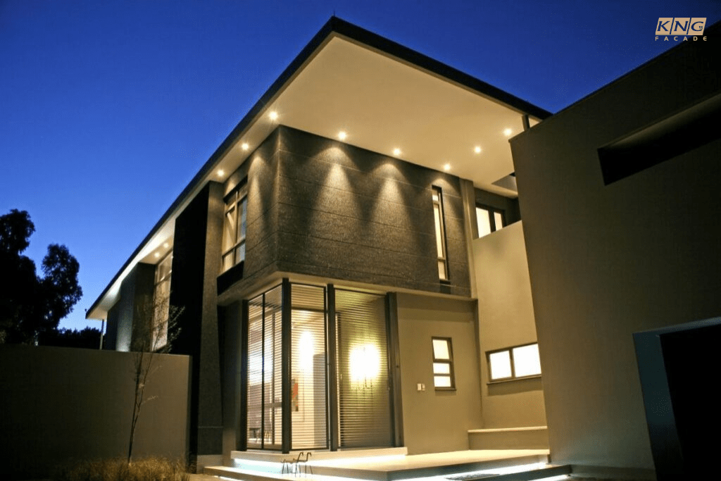 chiếu sáng mặt dựng chiếu sáng mặt dựng