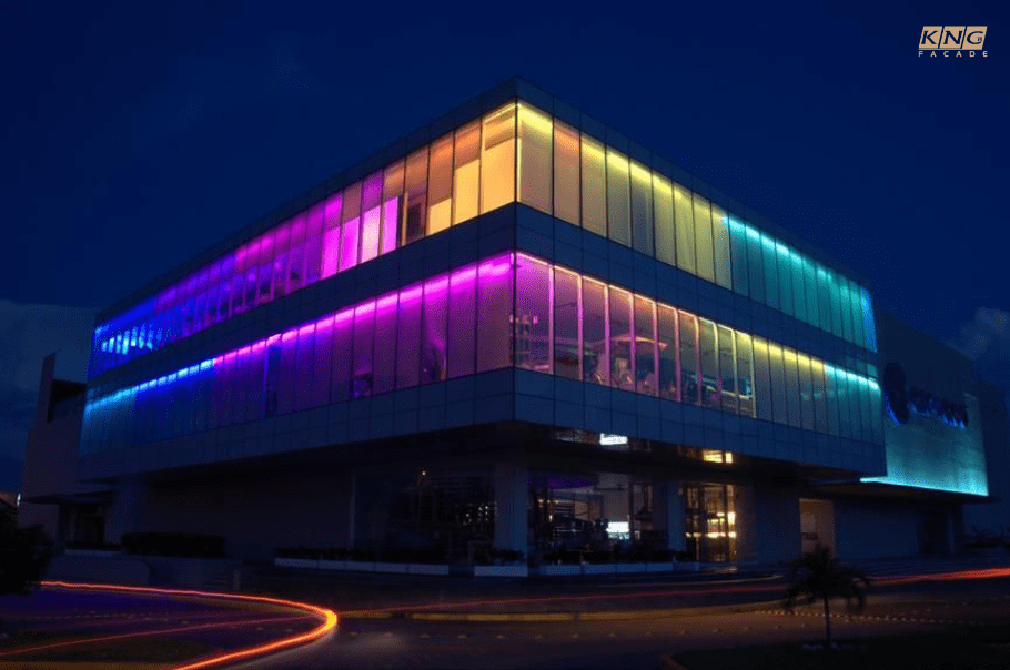 chiếu sáng mặt dựng chiếu sáng mặt dựng